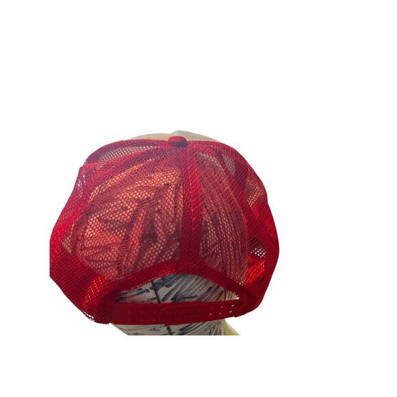 NWOT Lot of 10 Red and White Adjustable Baseball Style Hats Trucker Customize - Picture 2 of 2